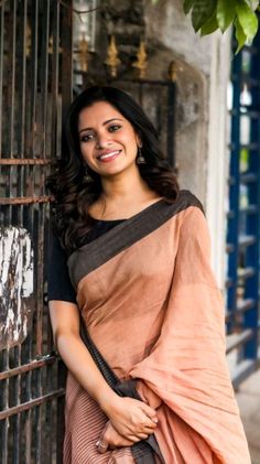 Elevate Your Wardrobe with Our Reddish Orange Khadi Cotton Saree