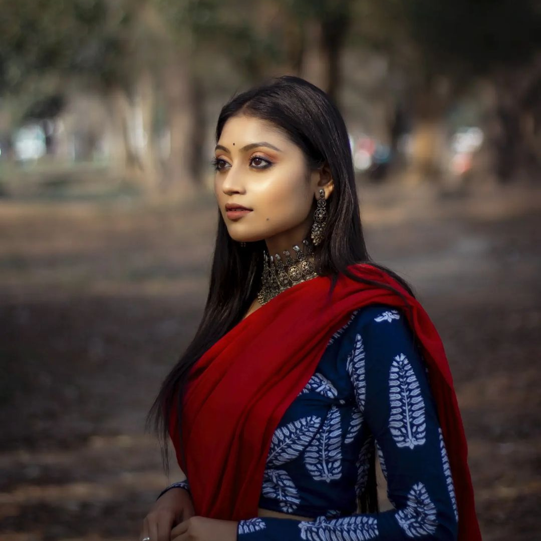 Radiant Red Chanderi Cotton Silk Saree