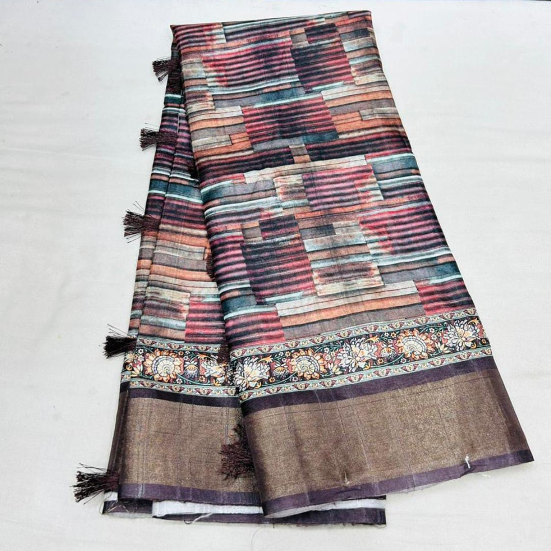 Handloom Saree with Matching Blouse - Elegant All-Occasion Ensemble