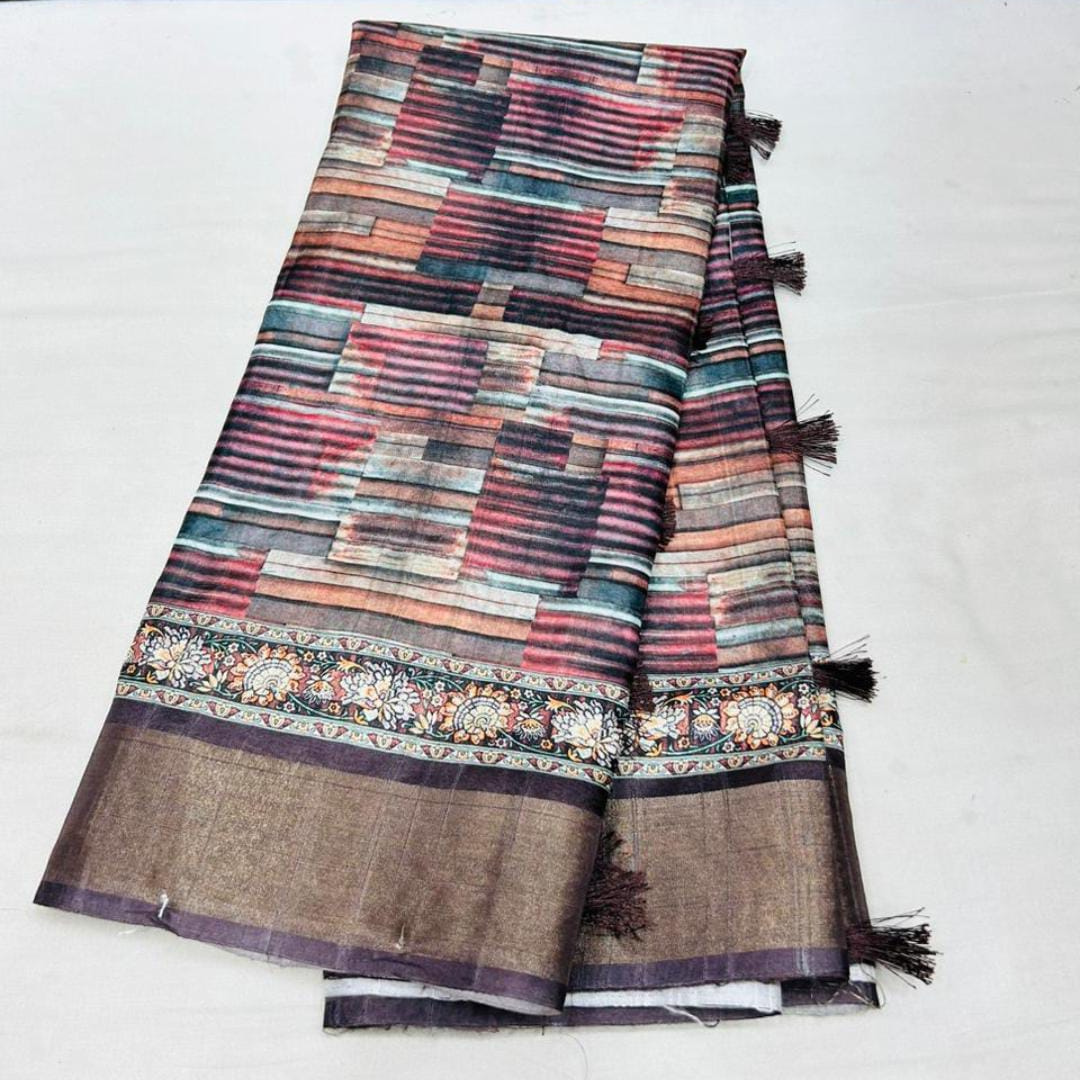 Handloom Saree with Matching Blouse - Elegant All-Occasion Ensemble