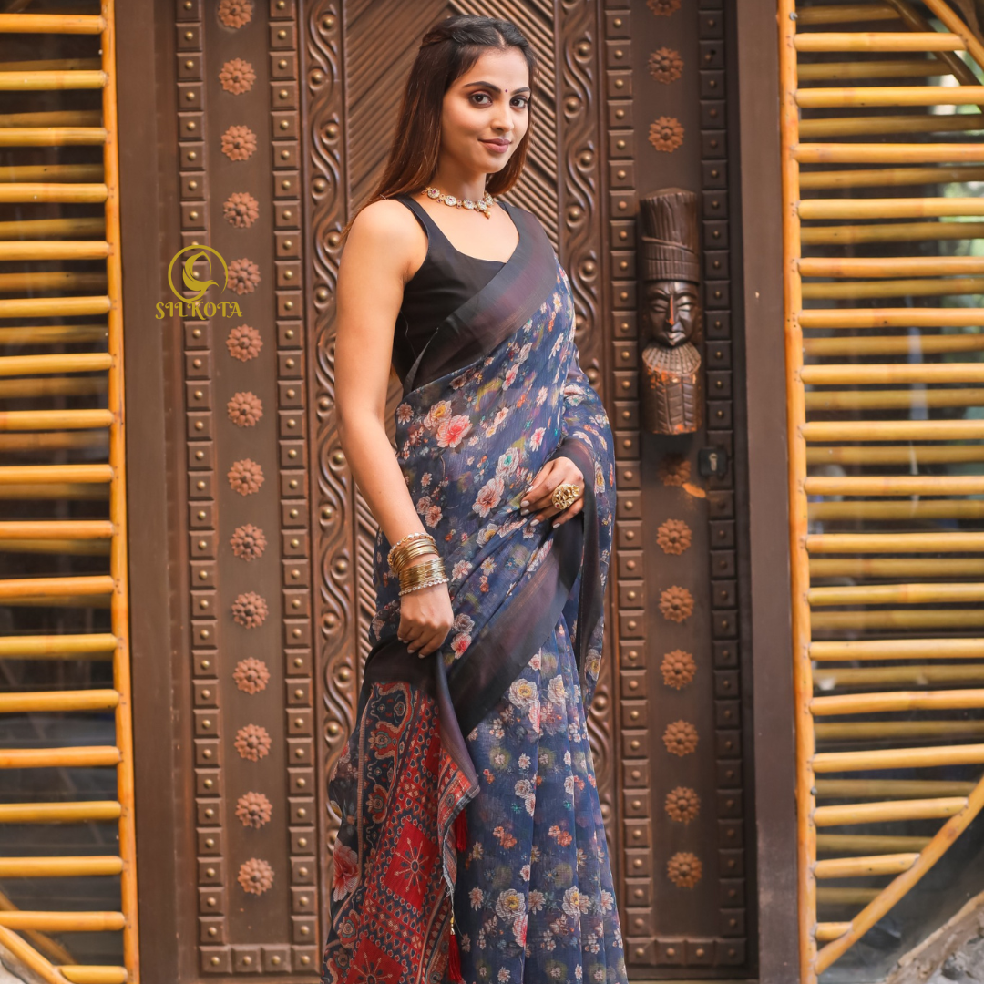 Chanderi Kota Checks Saree