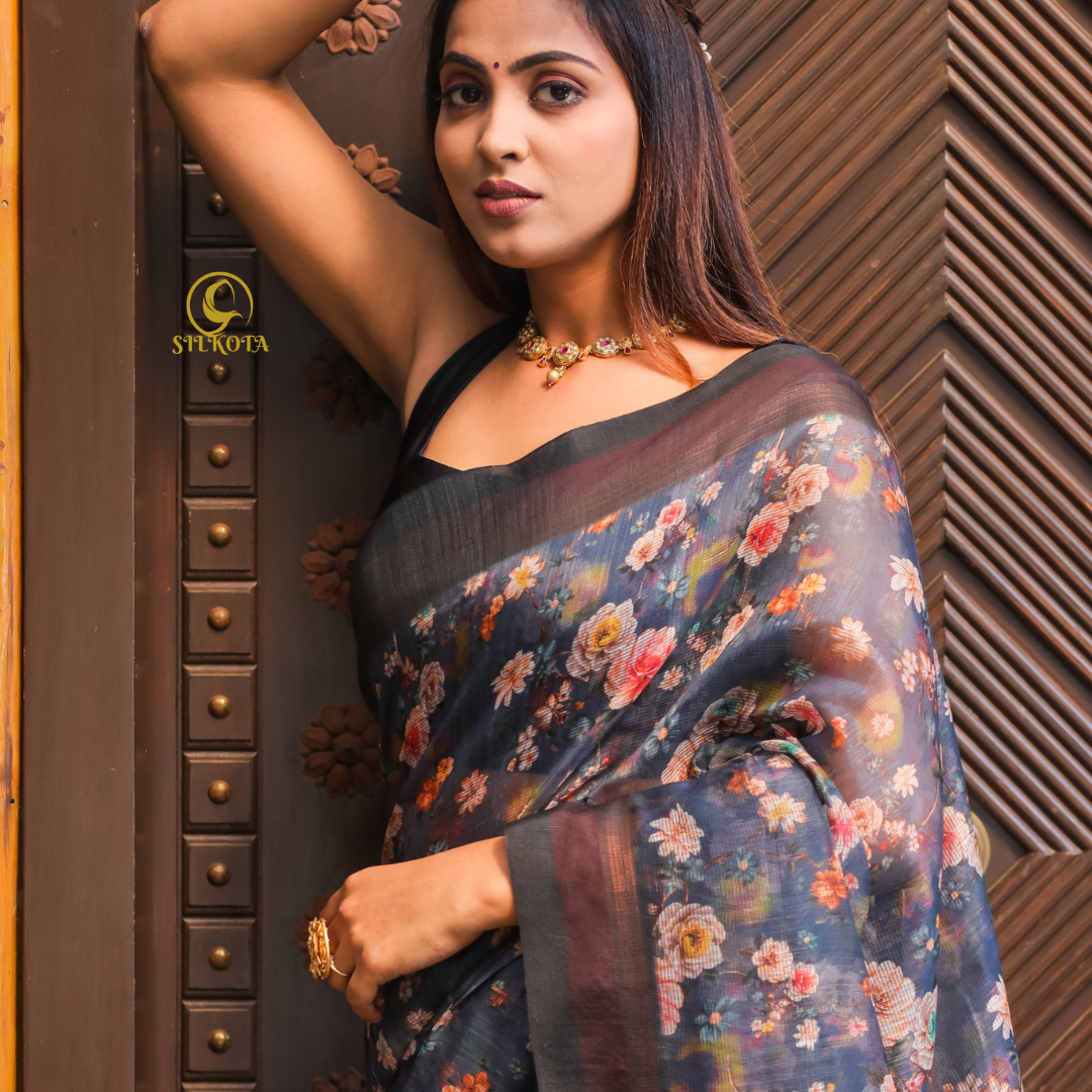 Chanderi Kota Checks Saree