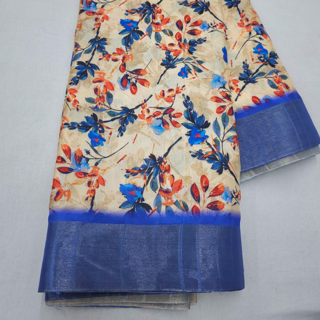 Luxurious Handloom Saree with Matching Blouse